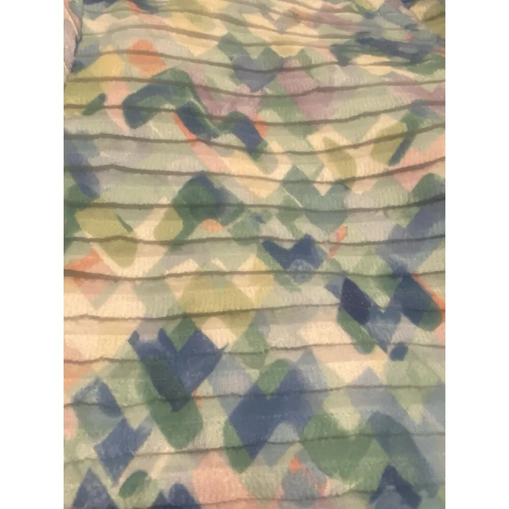 Women's 2X textured v neck top multi colored Plus size - Image 8