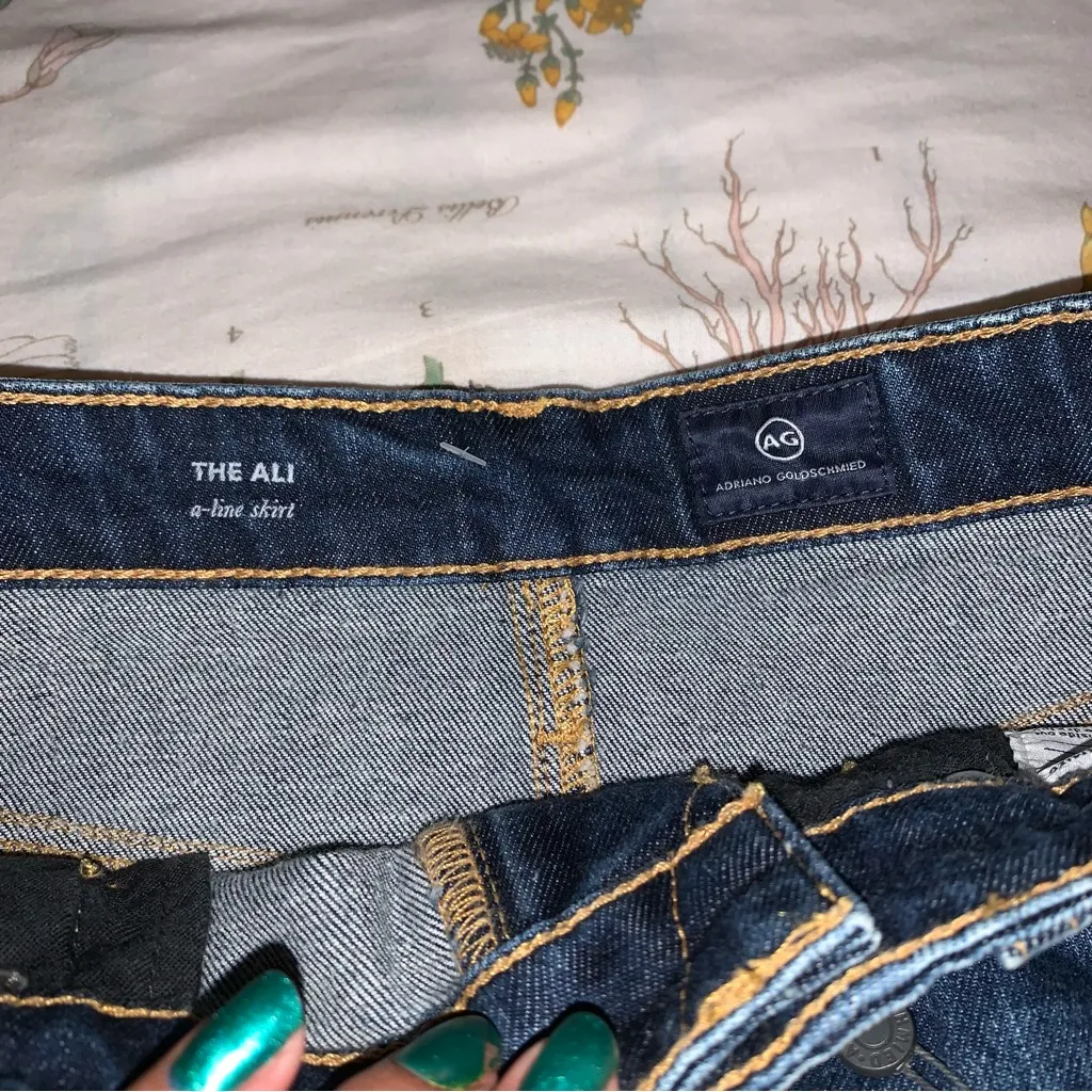 FIRM PRICE♥️AG Ali Denim Jean A-line Skirt Nwt - Image 3