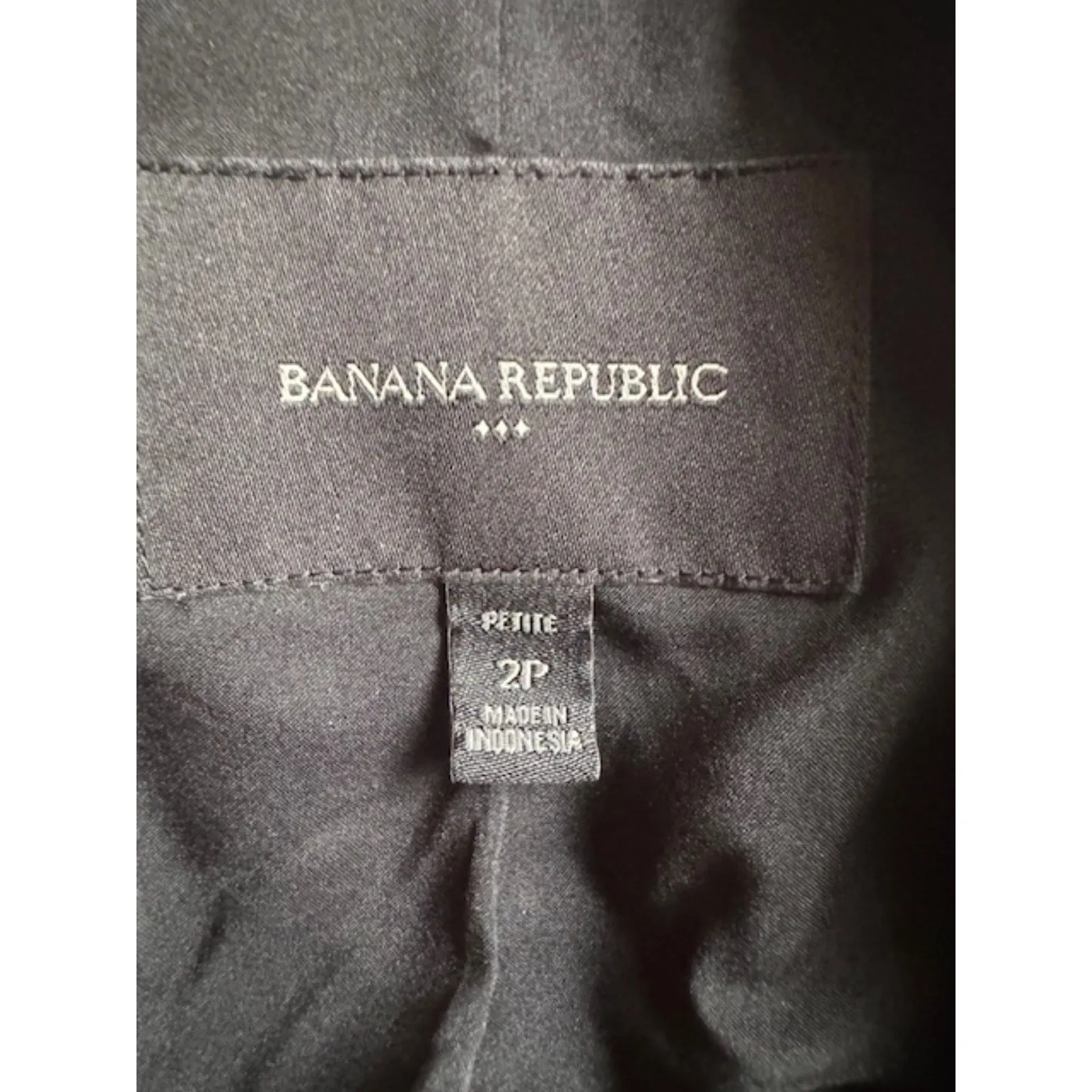 Banana Republic  Black Blazer 2 Petite - Image 4
