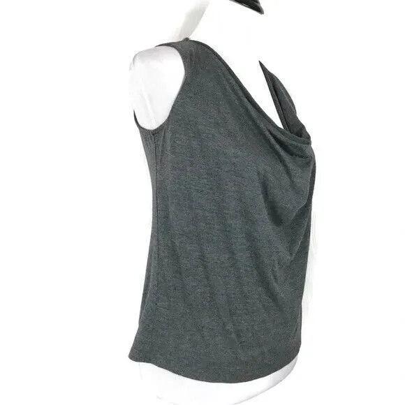 People Like Frank‎ Minimalist Top Womens XXS Gray Sleeveless Quiet Luxury Blouse - Image 5