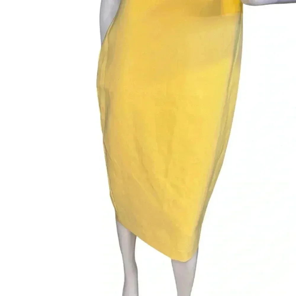 Likely Womens Sise 6 Yellow One Shoulder Dress. #125 - Image 10