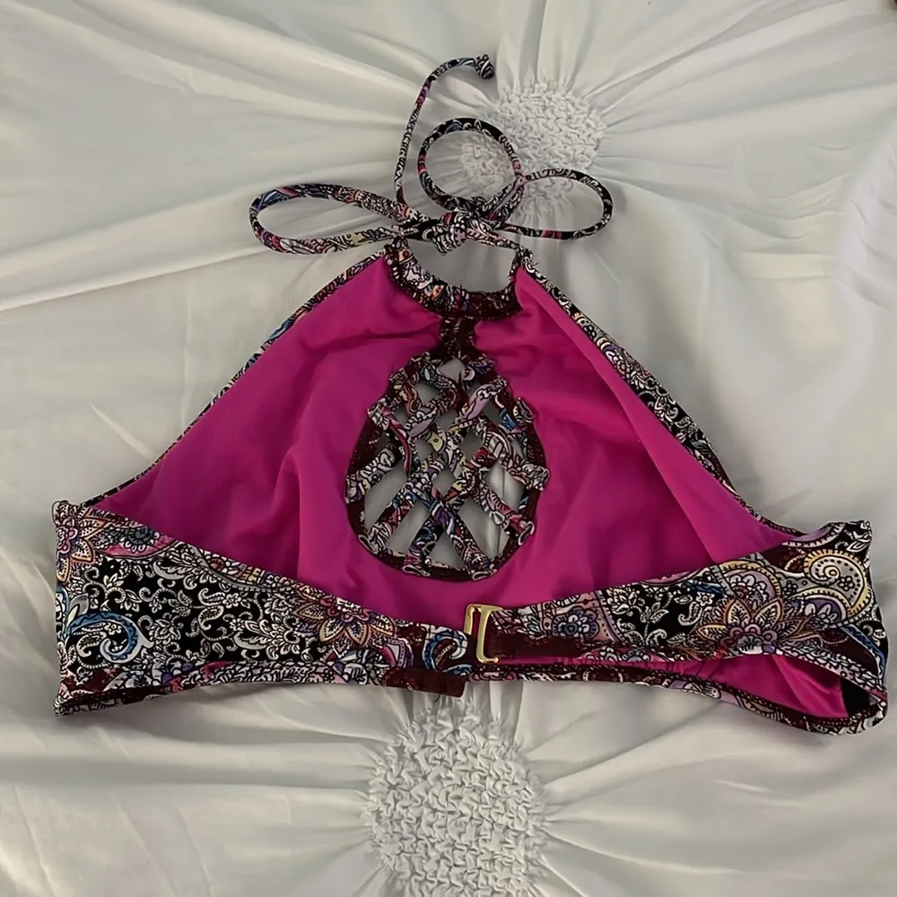 Altar’d State Paisley Bikini with Caged Front - Image 3