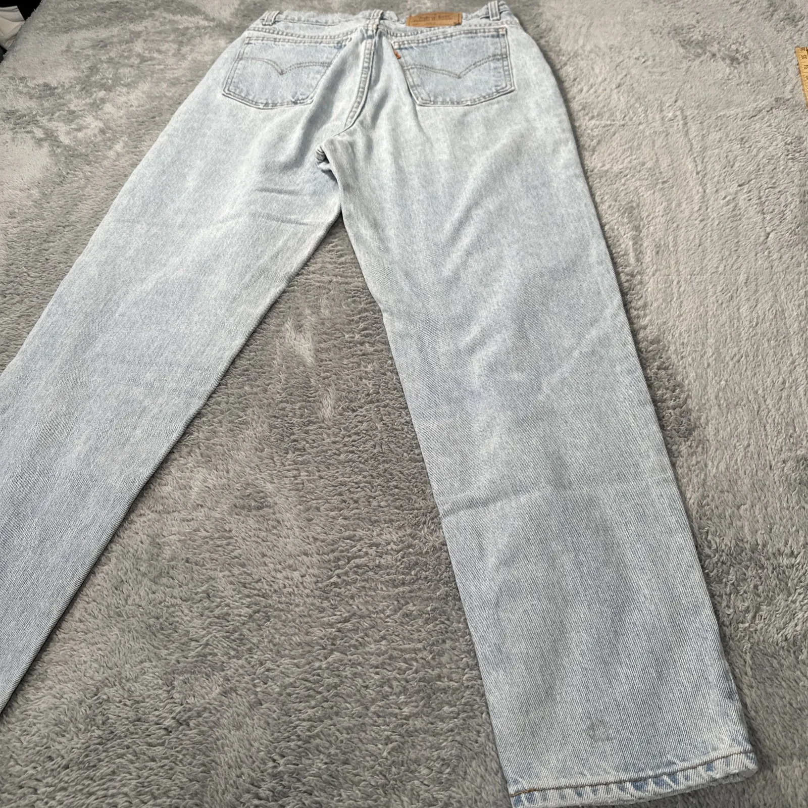 VTG Levi's Jeans Womens Size 14 Medium Blue 15921 921 Tapered Leg Orange Tab 30 - Image 8