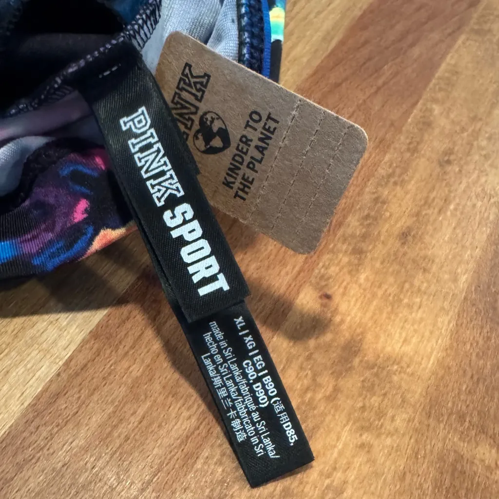 Victoria Secret PINK Sport Bikini Top Workout gear Women’s XL One Shoulder NWT - Image 5