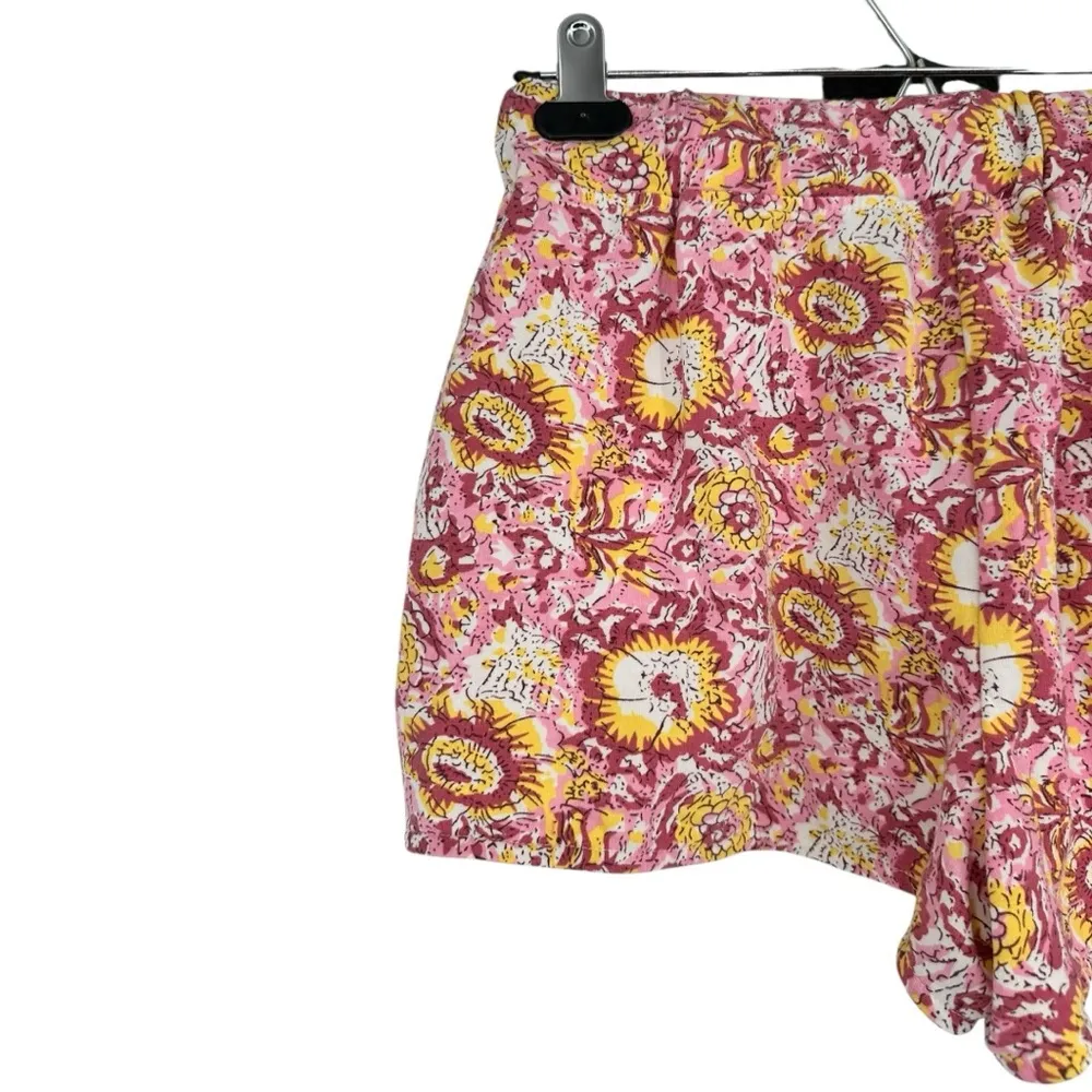 Sundays Ozeta Floral Print Shorts size XS Tie Waist NWT Pink Yellow - Image 4