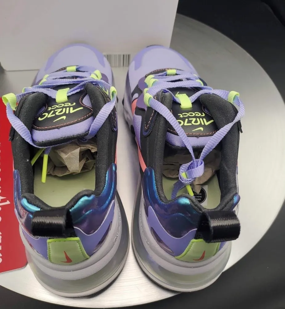 Air Max 270 React 'Dark Smoke Grey' Women's Size 7 CU4818-001 - Image 4