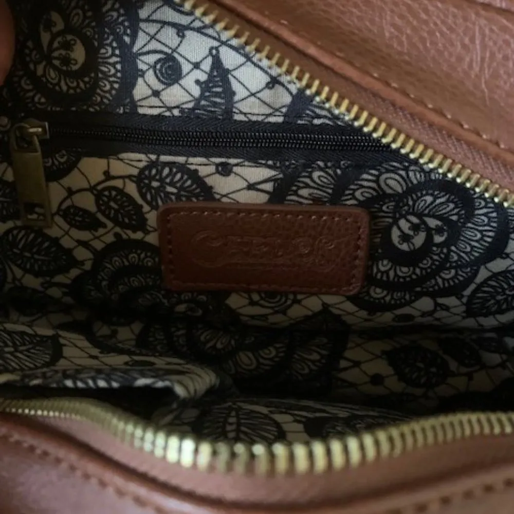 CARLOS by Carlos Santana Women's Libra Camera Bag Whiskey/Stitch Handbag Brown - Image 8