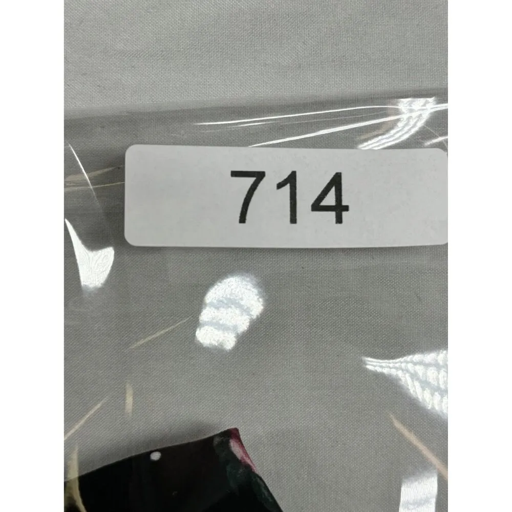 Smocked Floral Polka Dot Top Blouse Womens 6 WhimsiGoth Ruffle detail Sheer - Image 8