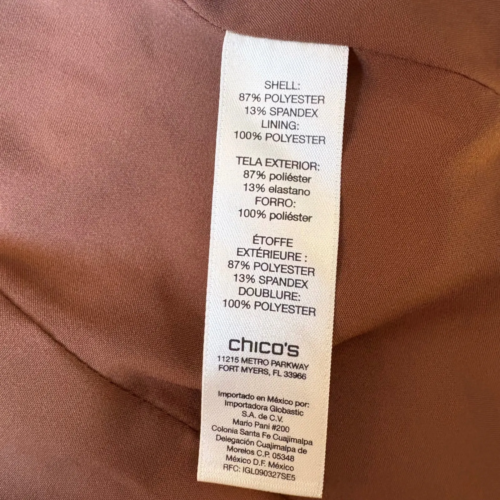 Chicos Womens Brown Faux Suede Eyelet Grommet‎ Gold Accent Jacket Size Small - Image 10