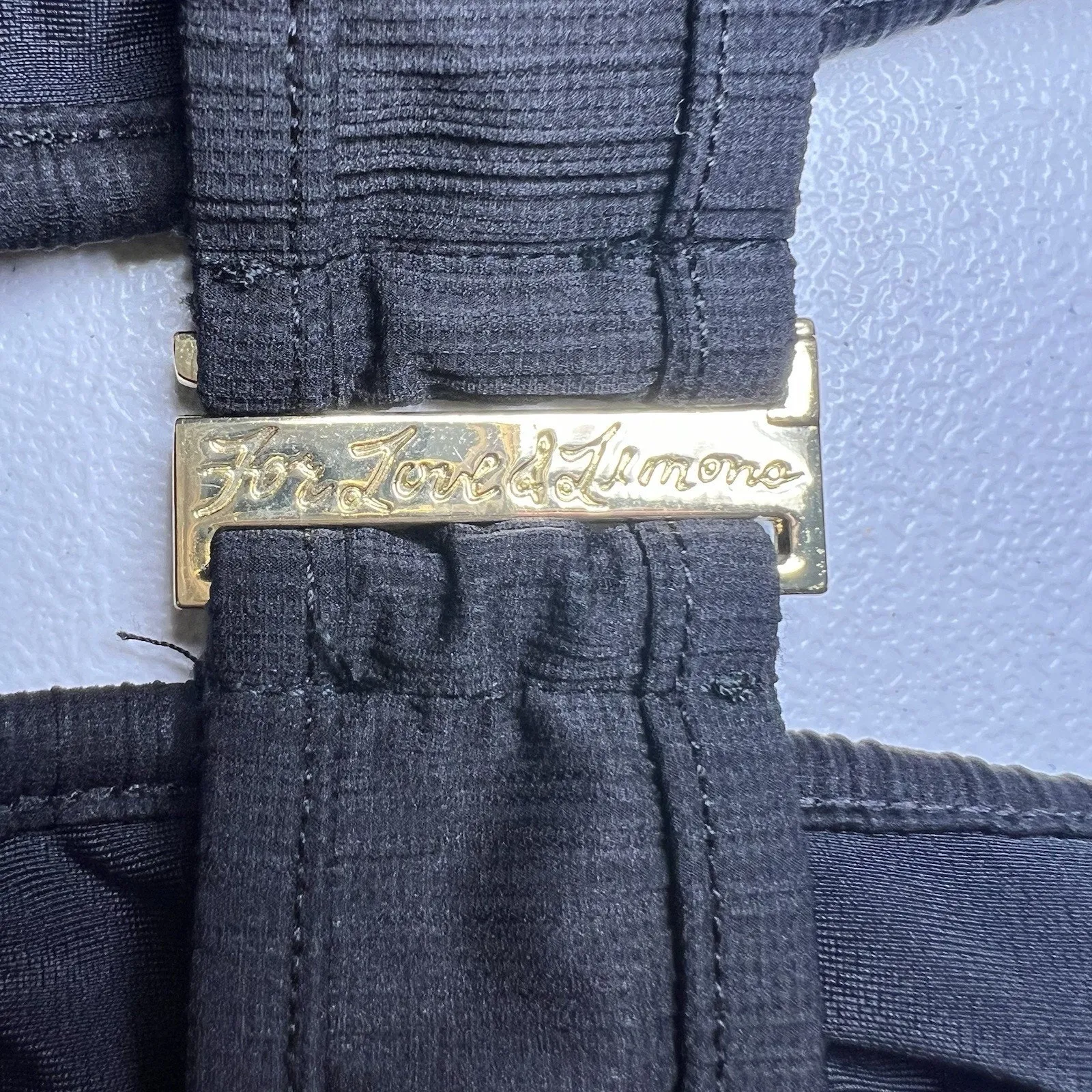 For Love & Lemons Swim La Playa Bikini Top Black Size‎ Medium Revolve - Image 4