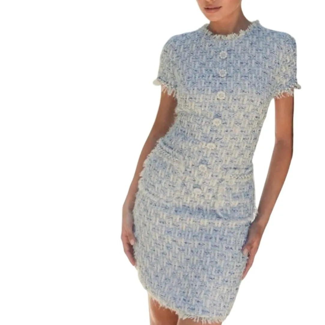 MAC DUGGAL 20805 Cap Sleeve Button Detail Shift Dress Sz XL New w/ Tag MSRP $298 - Image 4