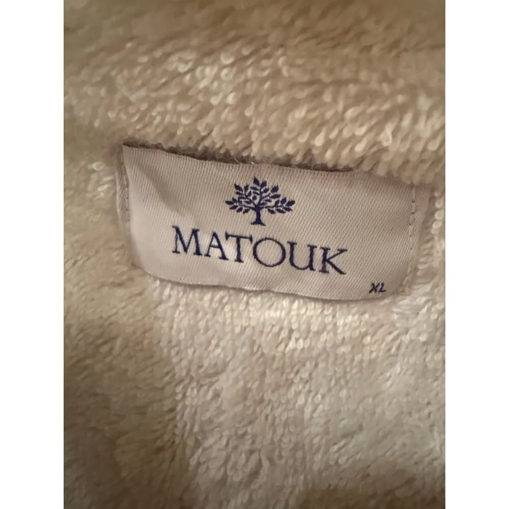 Matouk Cairo Robe White Cotton Terry - Image 6