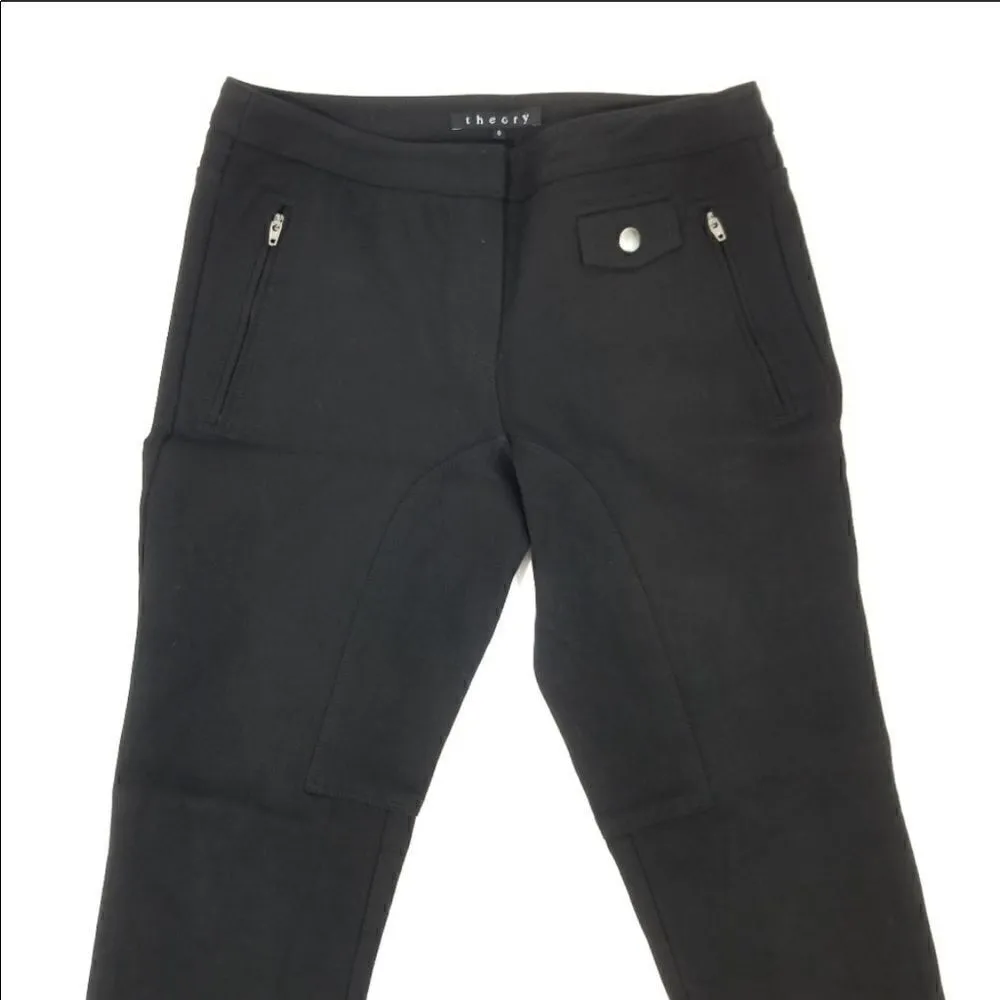 𝅺euc Theory black stretch equestrian style leggings - Image 3