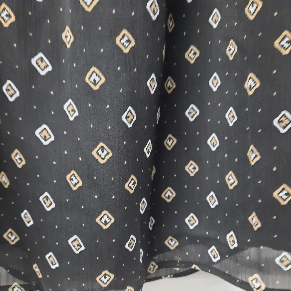 Joan Vass New York Blouse Top Women's XS Extra Small Black Long Sleeve Pullover - Image 6