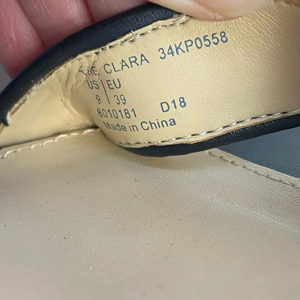 Katy Perry Black Chunky Glitter Sequin Rounded Heel Shoes Size 9 - Image 9