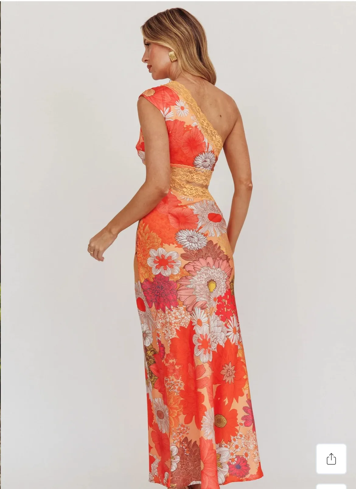 Mahali One Shoulder Cut Out Maxi Dress - Image 4
