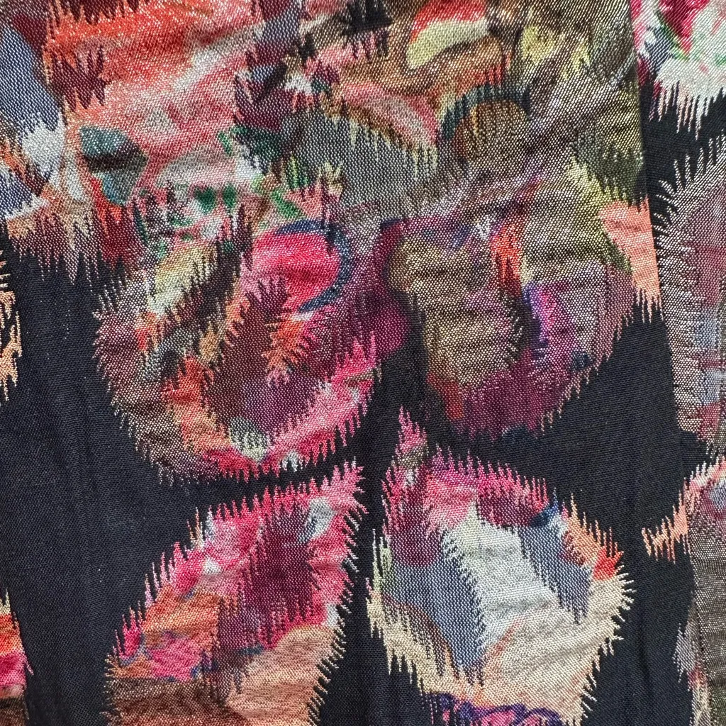 Anthropologie Leifsdottir Adelita Brocade Metallic Cocktail Party Dress Size 6 Red - Image 11