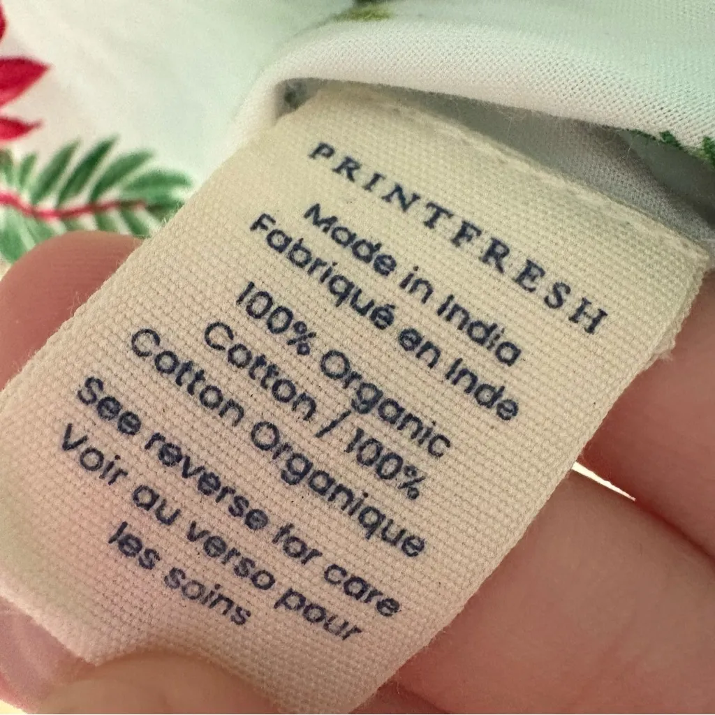 PRINTFRESH Royal Palm Printed Long Sleeve‎ Pajama Top Size Small - Image 6