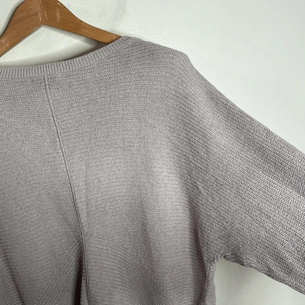 J.Jill boatneck textured ribbed dolman Sleeve Sweater Dusty lilac  Size M - Image 6