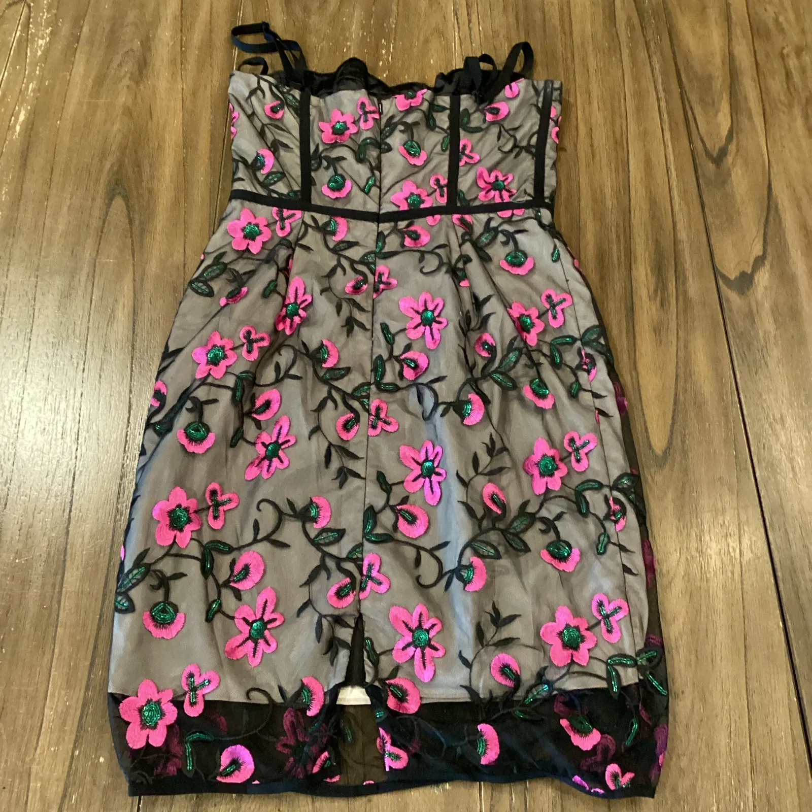 Revolve Milly Bustier Knee length floral lace sheath cocktail Mini dress 6 - Image 7