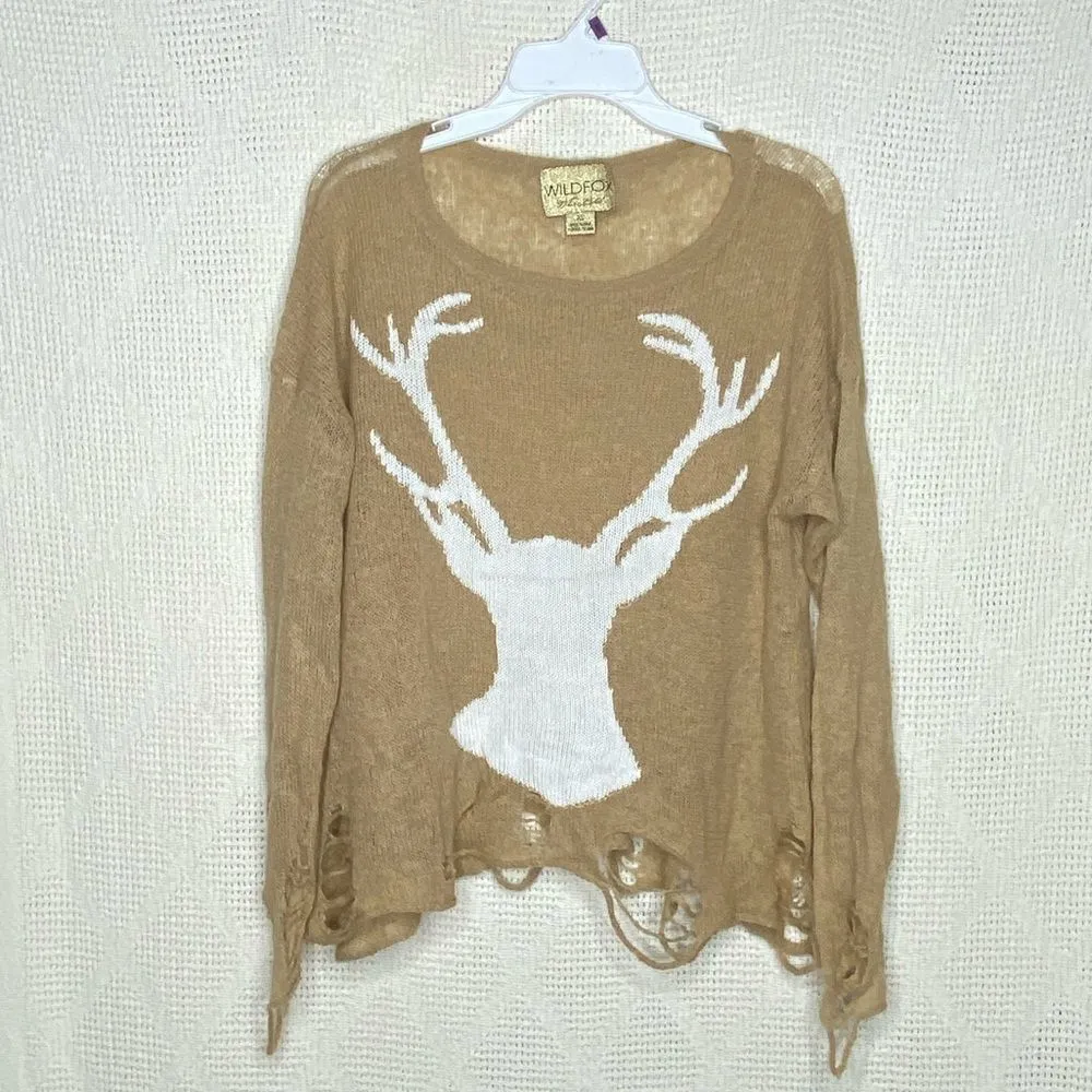 Wildfox White Label Deer Lennon Sweater - Image 8