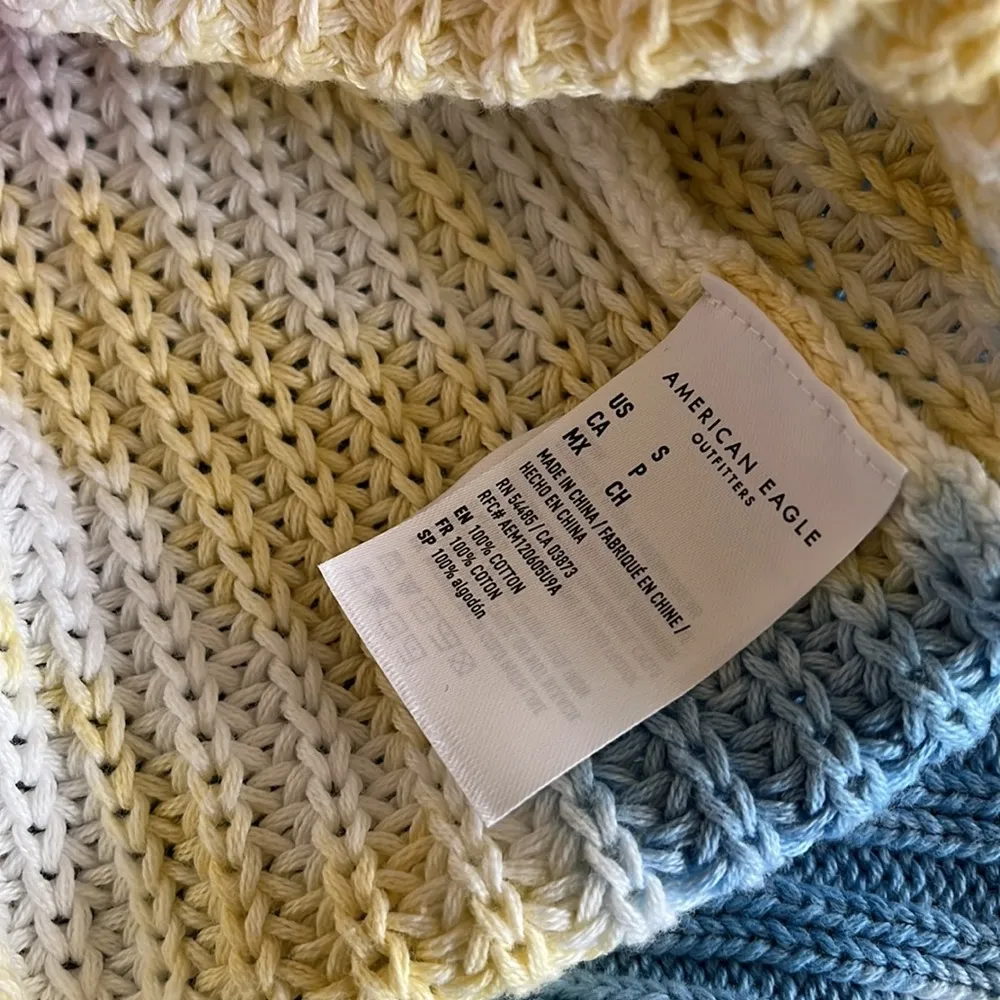 NWOT Women American Eagle Outfitters Tie Dye Knit Sweater  Small Pink - Image 5