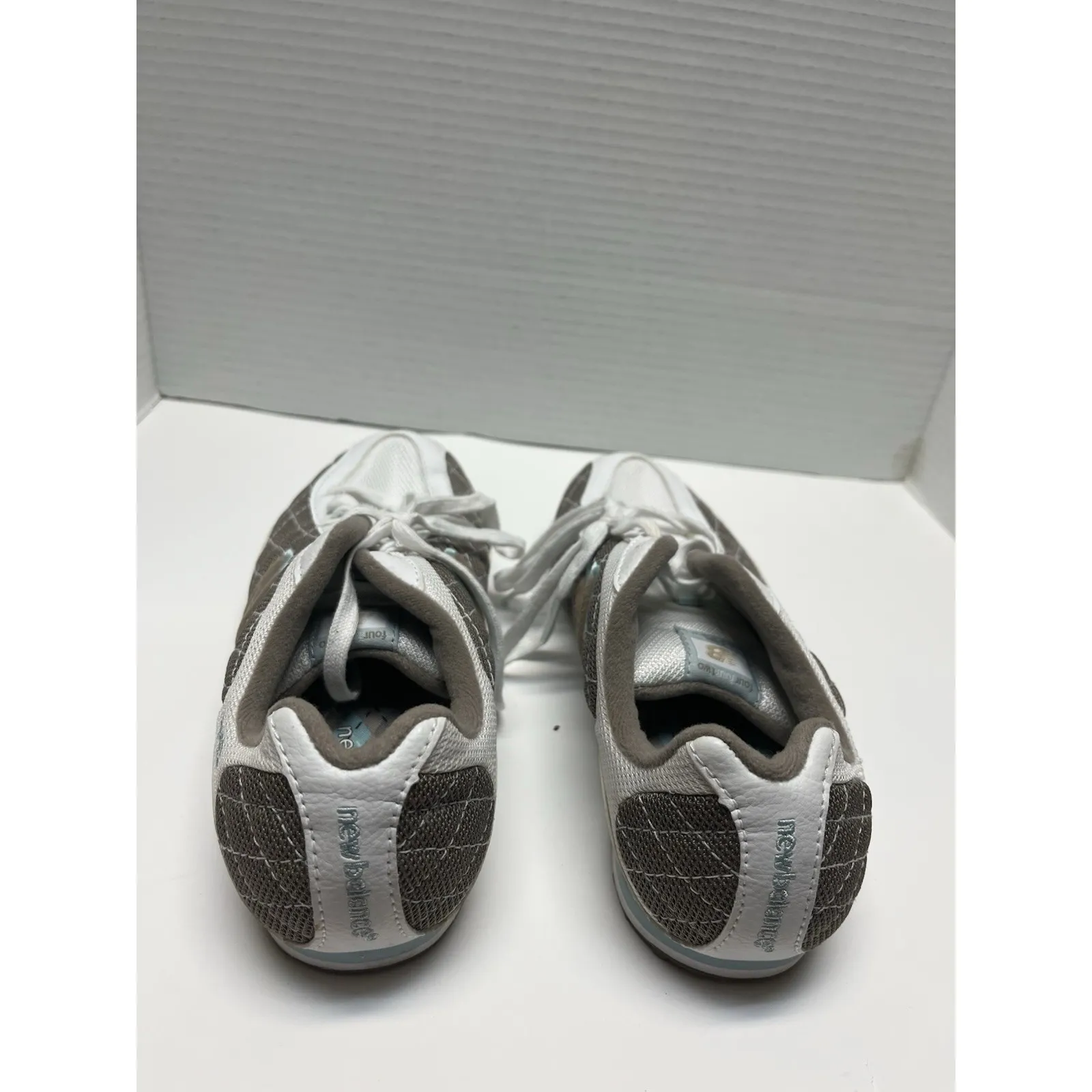 New Balance Running Sneakers White Brown Women's Size 8B | CW442TF | EUC - Image 3