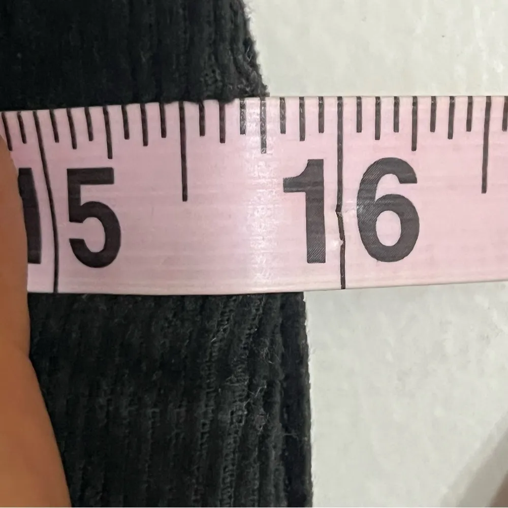 London Jean The Christie Fit Chino Stretch Women Black Corduroy Pant Sz‎ 6 Short - Image 4