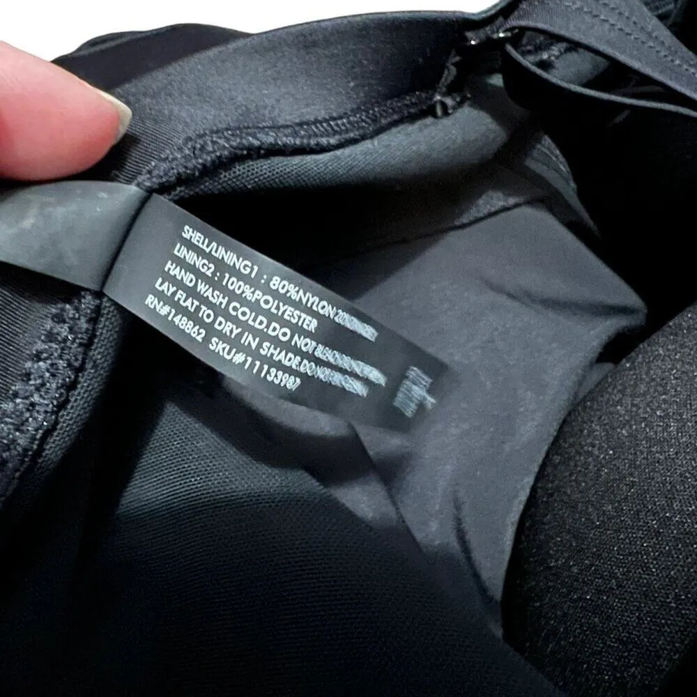 Torrid Mesh Inset Skater One-Piece Swimsuit Black Womens Plus Size 4 - Image 4