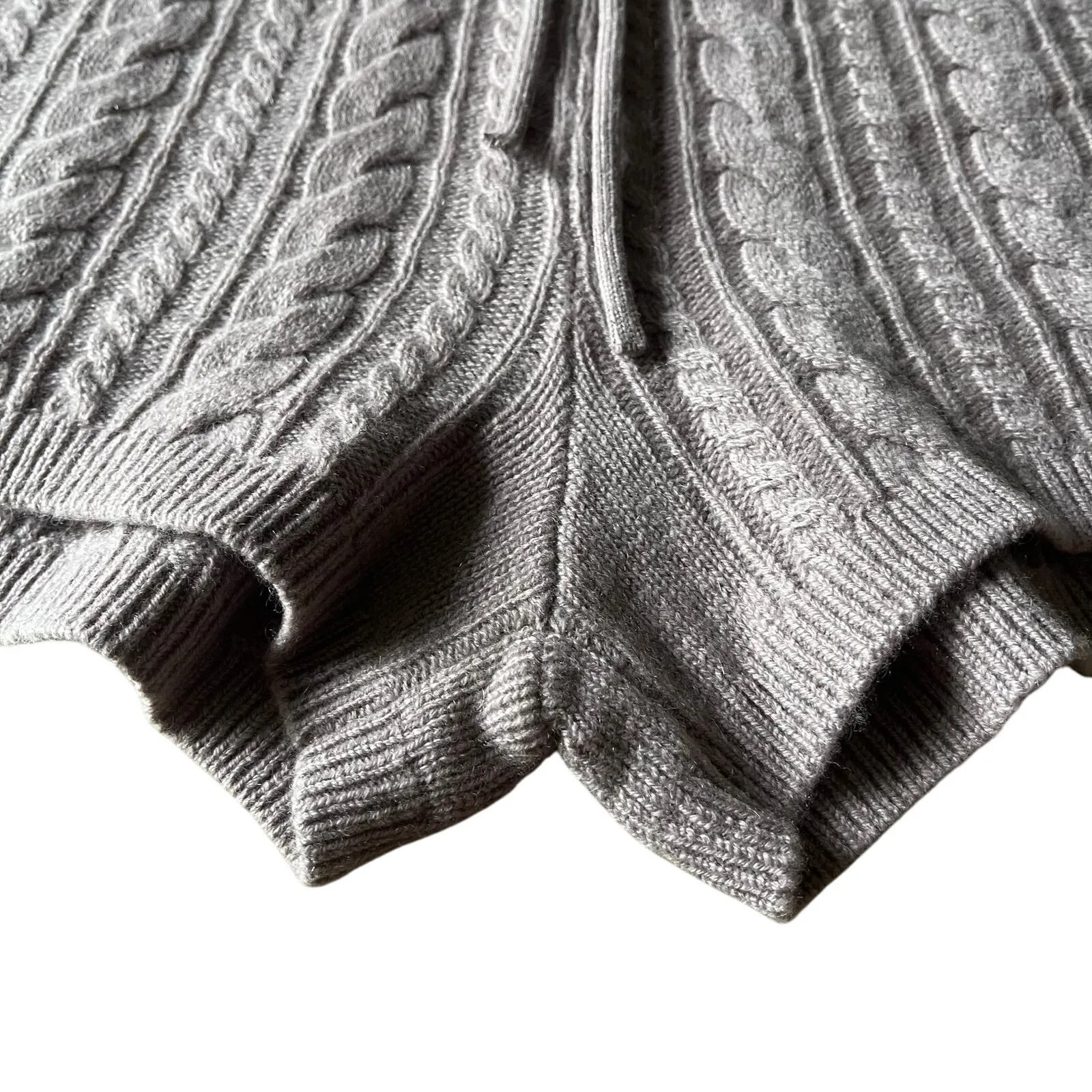 Sweaty‎ Betty Shorts Womens 8 Lilac Purple Cable Knit Cashmere Wool Blend Soft - Image 3