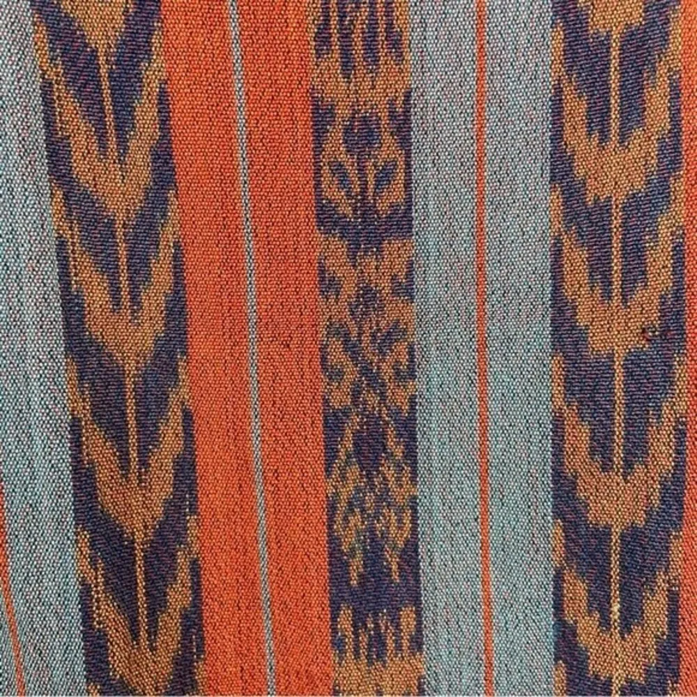 Chicos Southwestern Navajo Boho Vest Size Small Vintage Orange Blue - Image 6
