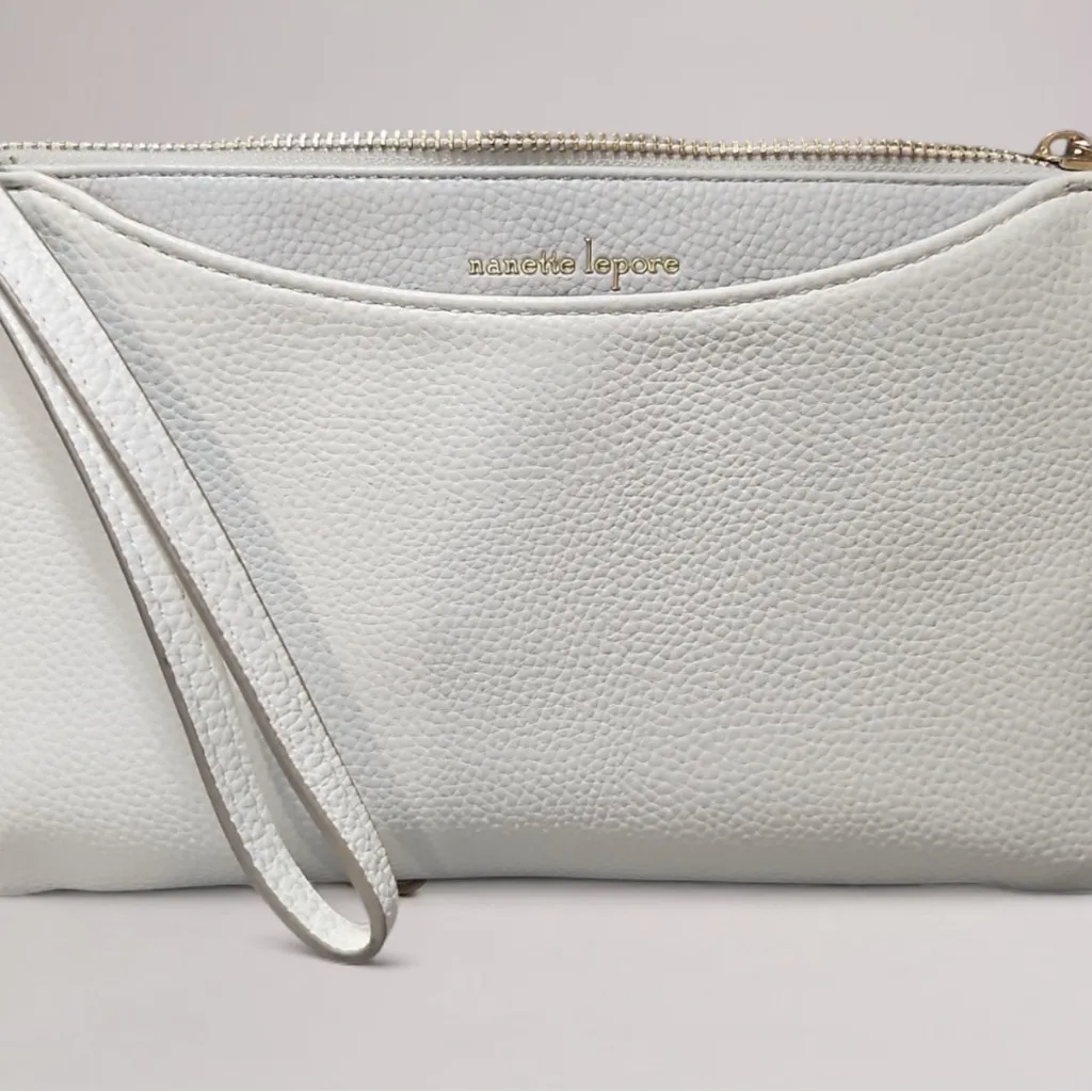 Nanette Lepore Ivory Wristlet and Card Holder - Image 5