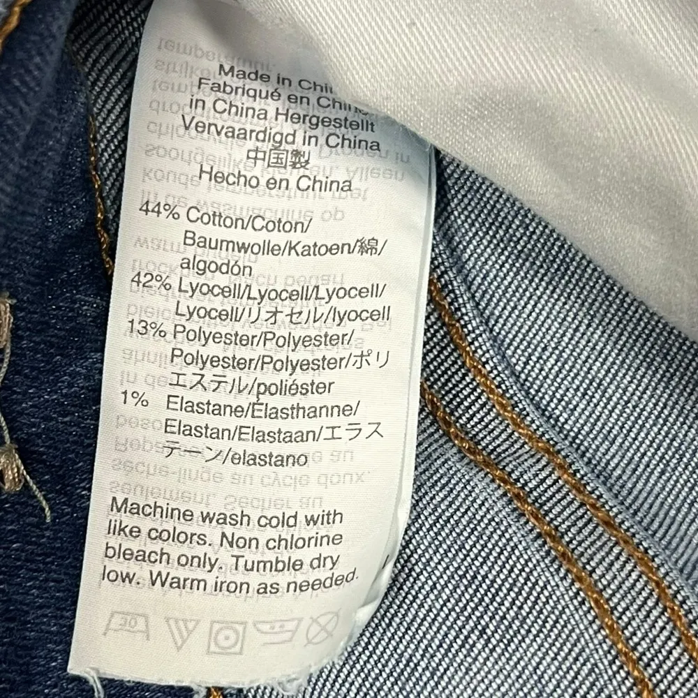 Madewell Womens Size 28 10" High Rise Skinny Crop Button Fly Medium Wash Jeans - Image 12