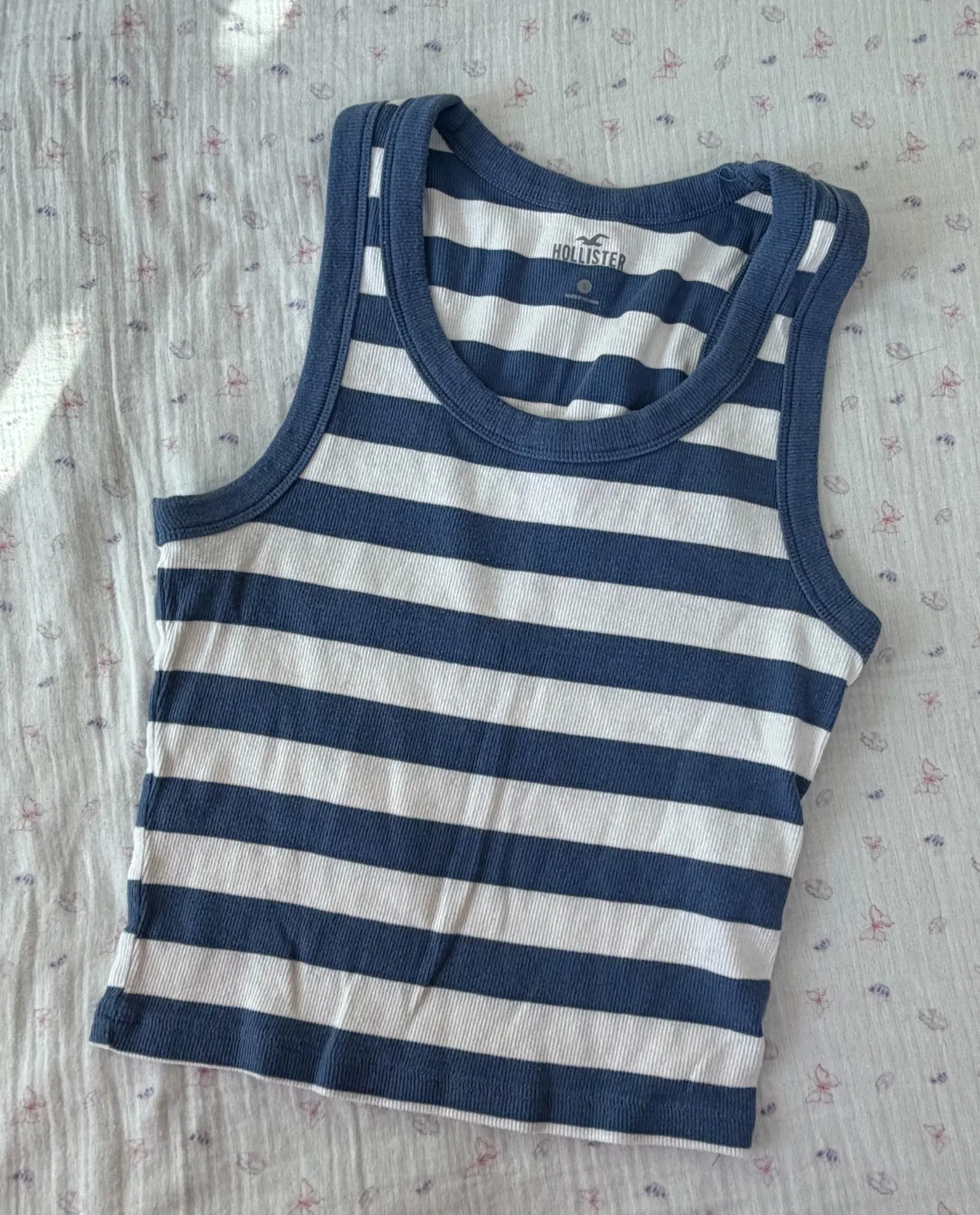 Hollister Blue Striped Tank - Image 2