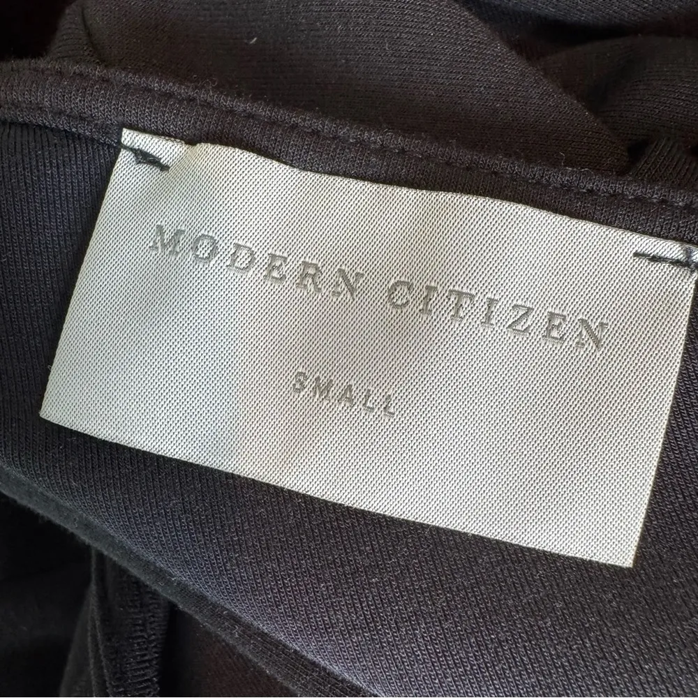 Modern Citizen Chloe Reversible A-Line Jersey Midi Dress Black Size S - Image 9