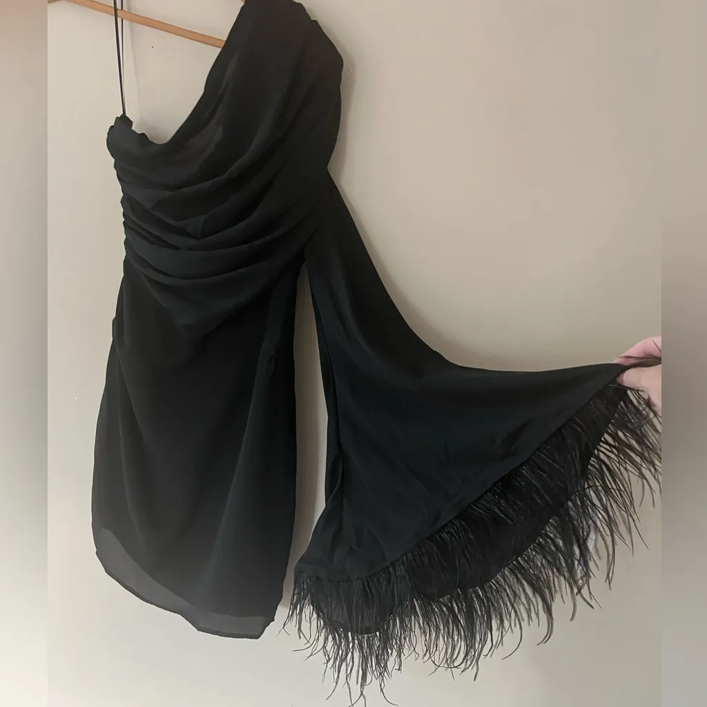 L’abeye‎ Colette Mini Dress Black One Shoulder New With Tags - Image 3