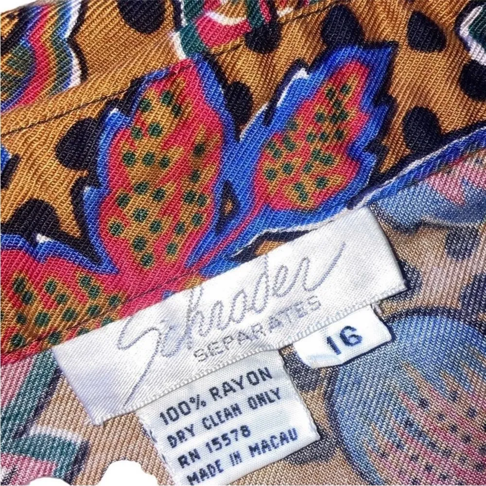 Vintage  Illusion Quilted Vest & Blouse Funky Layered Look 16 - Image 6