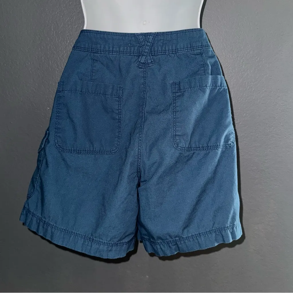 Natural Reflections Womens Blue Twill Chino Summer Fall Shorts size Small 4 - Image 3