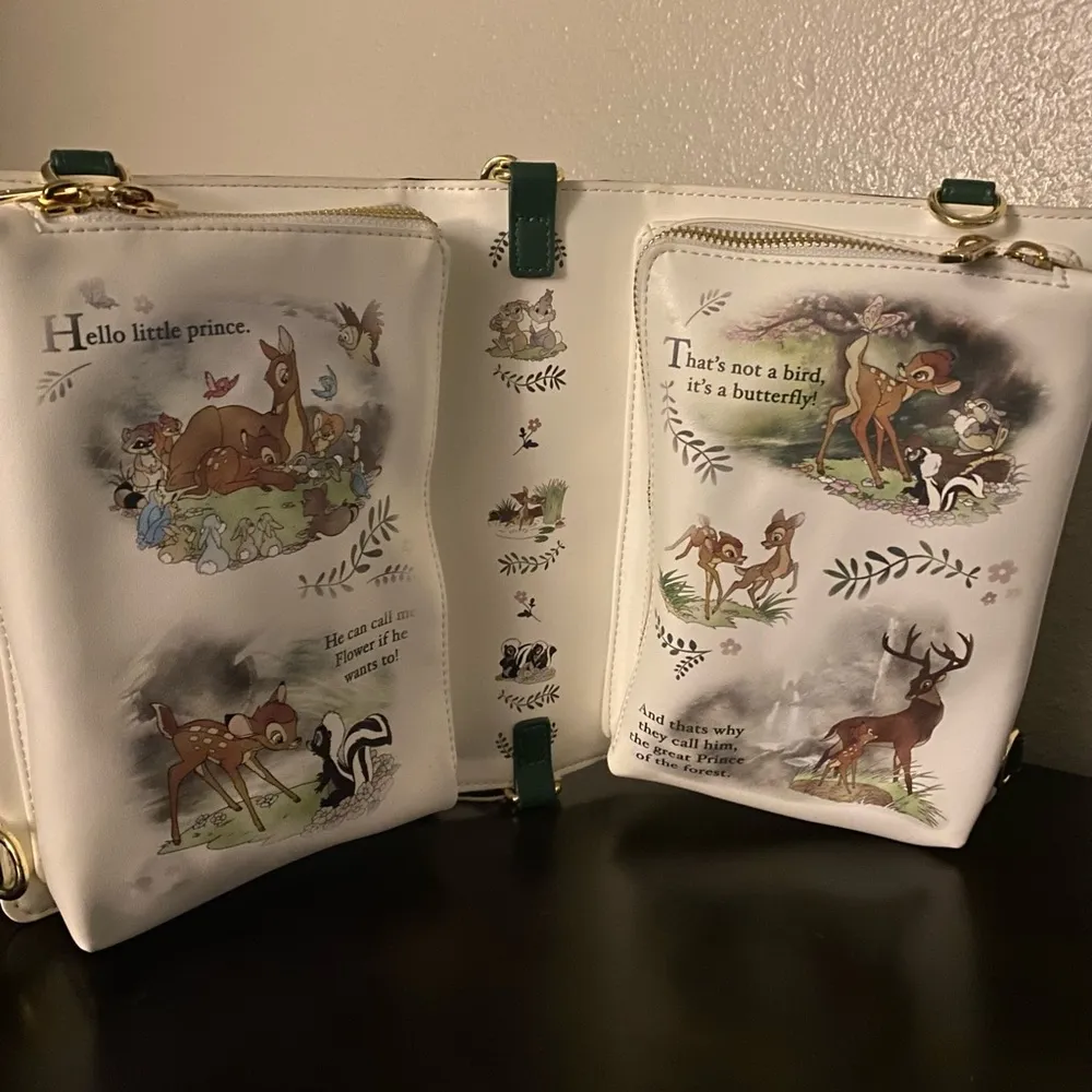 New Disney x Loungefly Bambi Story Book Cross Body Bag | Shoulder Purse - Image 4