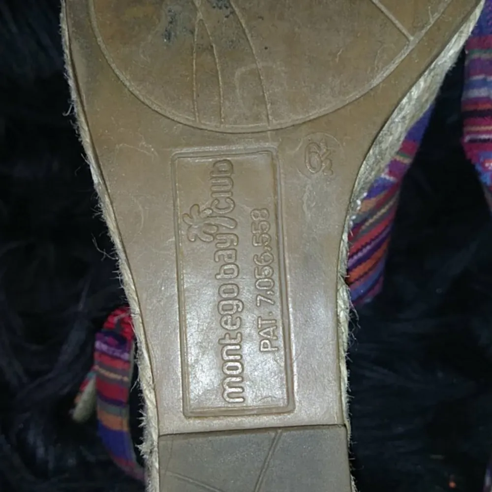 Montego Bay colorful Striped summer Wedges - Image 10