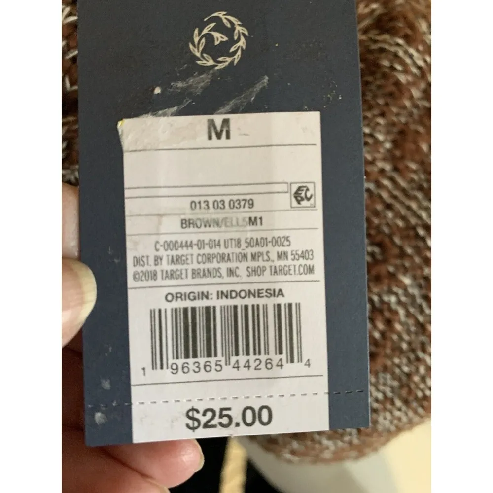 Universal Thread Pullover Sweater Womens MediumRaglan Sleeve Hi-Lo Brown  NWT - Image 8