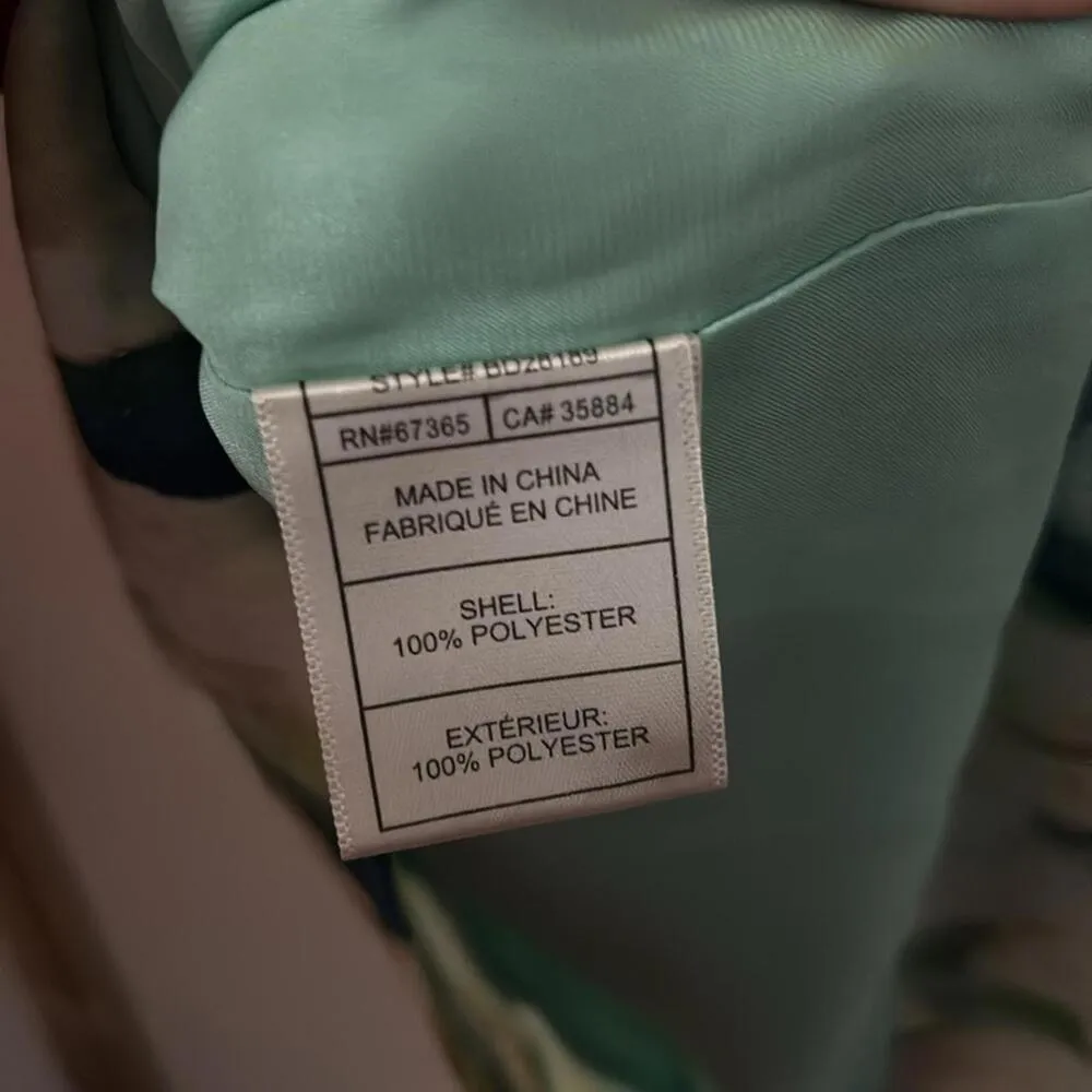 BB Dakota White Floral printed Sleeveless Dress Peplum Soft Semi Formal - Image 9