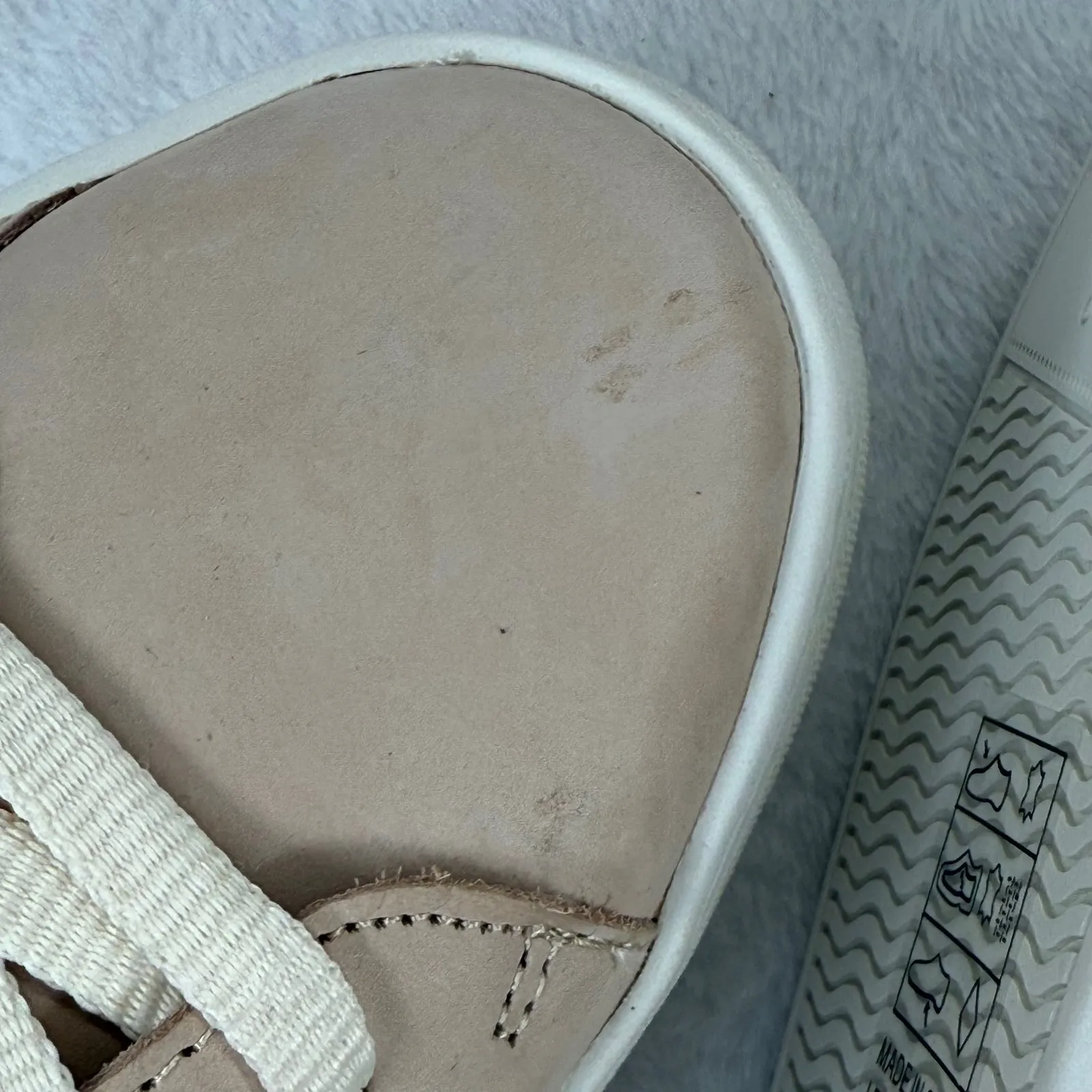 Soludos Women's Ibiza Sneakers Leather Tan White Accent Lace Up Casual Shoes 9.5 - Image 13