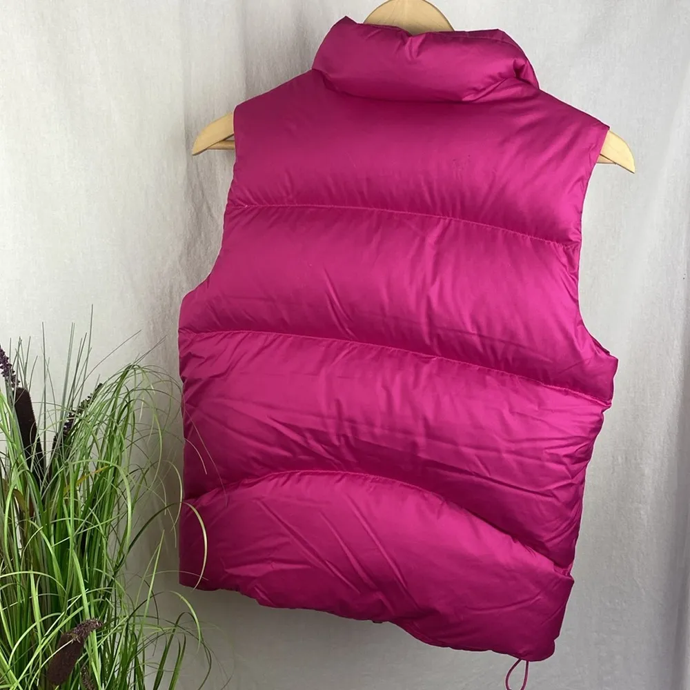 Ralph Lauren Hot Pink Sleeveless Zip Up Down Vest S - Image 2