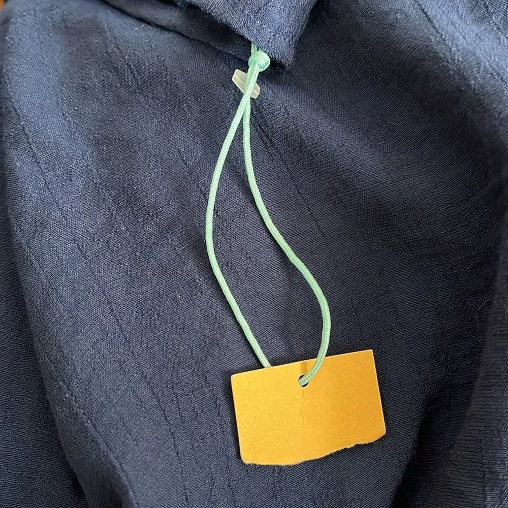 NWT Kona sol blue white Aztec v neck tassel 3/4 sleeve swimsuit coverup size S - Image 10