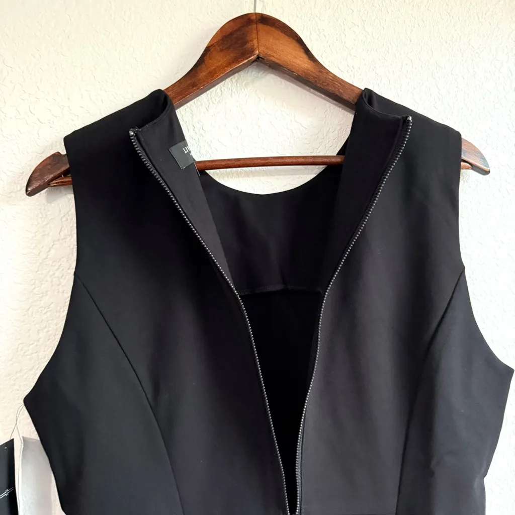 NWT Liverpool Womens Dress Black Sheath Sleeveless Exposed Back Zipper Size 8 - Image 7