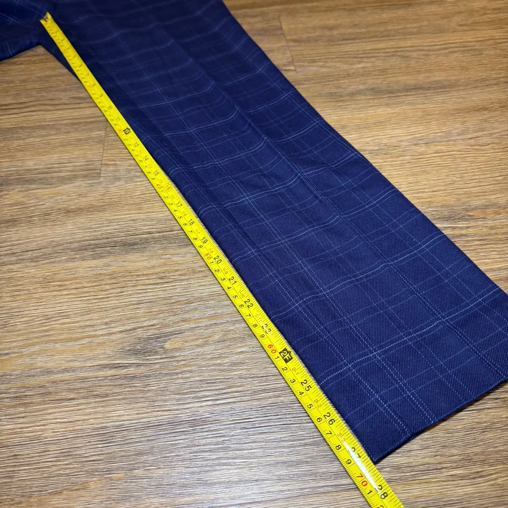 NWOT White House Black Market Blue Plaid Pants The Slim Ankle Size 2 - Image 9