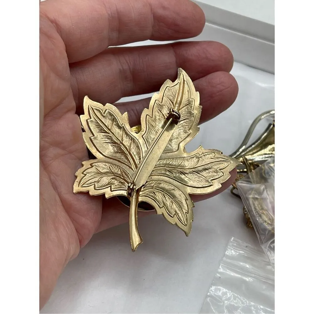 Stunning vintage statement brooch Brecciated Jasper Brown - Image 3