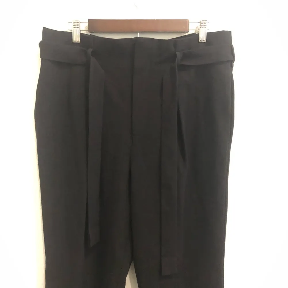 Belle Sky Belted Paper Bag Trousers - Image 6