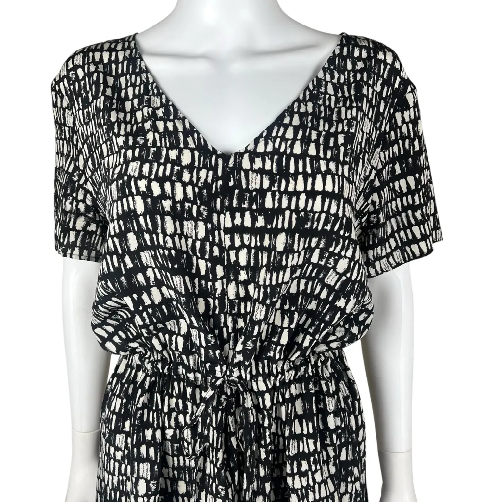 Eileen Fisher 100% Silk Seraglio Print Drawstring Dress - Image 6